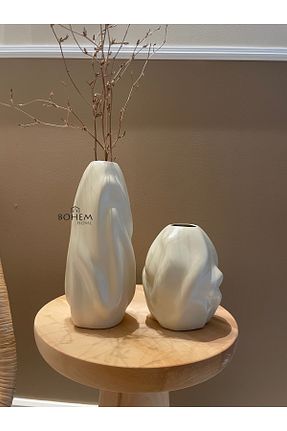 گلدان بژ سرامیک Home - کد 895880232