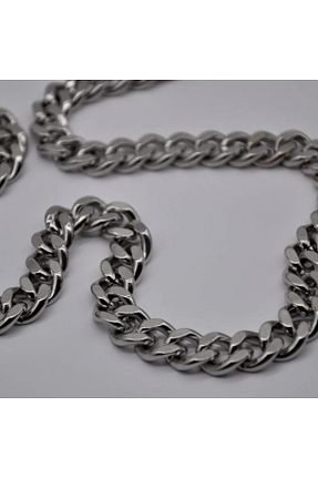گردنبند استیل ( فولاد ) سفید زنانه استیل ضد زنگ OVGO - کد 895911405