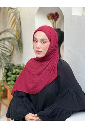 شال زرشکی زنانه پنبه ای Modakaşmir - کد 895901629