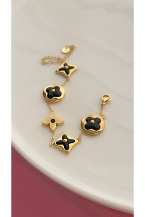 دستبند استیل (فولاد) زرد زنانه استیل (فولاد) Opia JEWELRY - کد 895901731