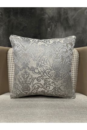 کوسن و روکش کوسن طوسی مخمل Fabricland - کد 796081235
