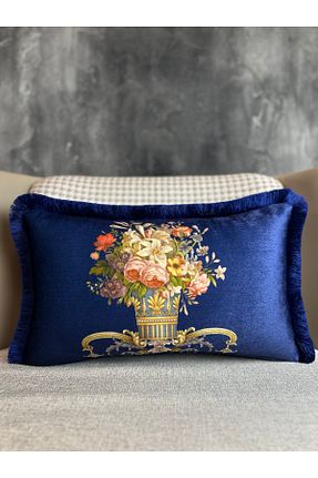 کوسن و روکش کوسن سرمه ای مخمل Fabricland - کد 819083717