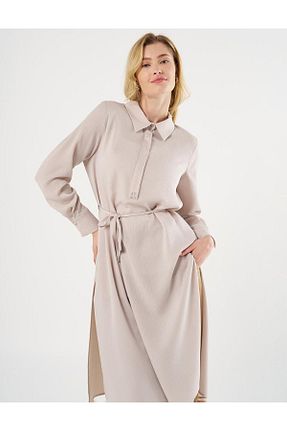 تونیک حجاب بژ زنانه بافتنی Kayra - کد 895978831