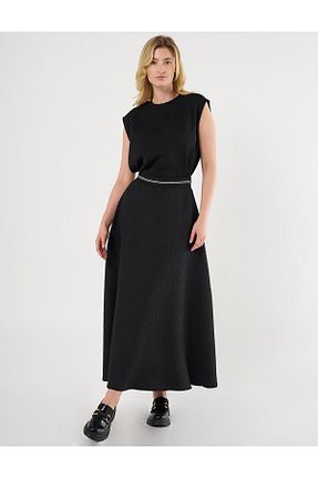 دامن حجاب مشکی زنانه رگولار Kayra - کد 895978815
