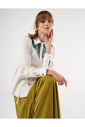 تونیک حجاب نباتی زنانه بافتنی KYR - کد 895978762