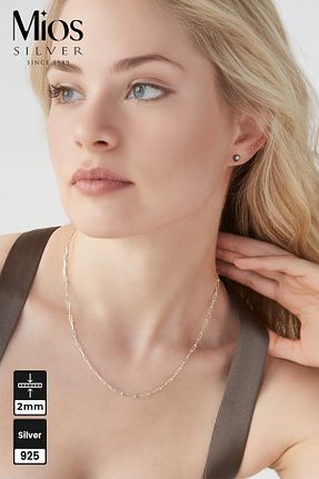 گردنبند نقره زنانه 925 عیار Mios Silver - کد 895996852