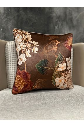 کوسن و روکش کوسن قهوه ای مخمل Fabricland - کد 848570962