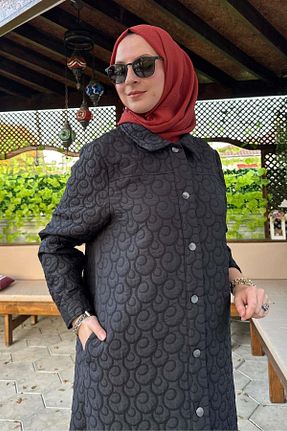 کلاه و ابایا مشکی زنانه بافتنی Rabia Şamlı - کد 897221359