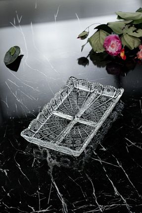 بشقاب سفید شیشه TrendDeco - کد 896003899