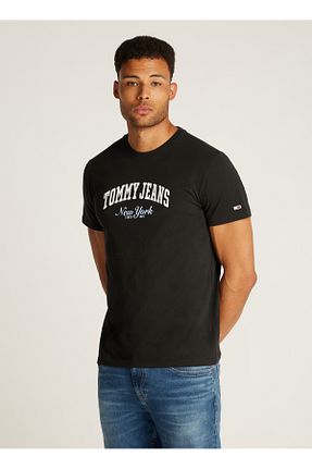 تیشرت مشکی مردانه رگولار Tommy Jeans - کد 896002925