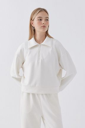 ست بالاتنه و پائین تنه سفید زنانه پنبه ای MODA - کد 896023912