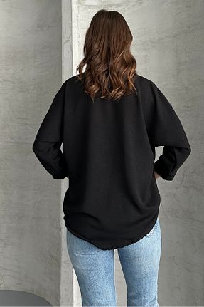 پیراهن مشکی زنانه یقه پیراهنی macharel jeans - کد 896028809
