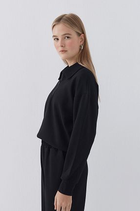 ست بالاتنه و پائین تنه مشکی زنانه پنبه ای MODA - کد 896024937