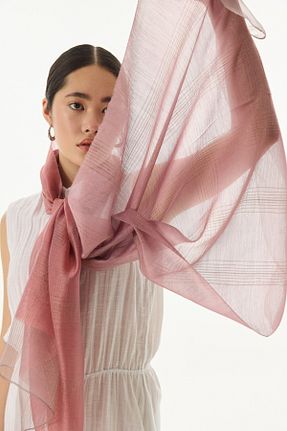 شال صورتی زنانه FENZA SCARF - کد 896029654