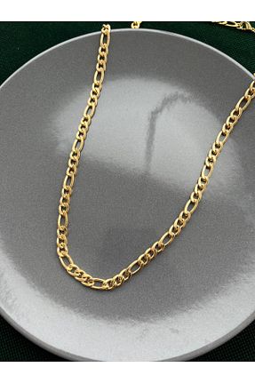 گردنبند استیل ( فولاد ) طلائی مردانه ulaşaksesuar - کد 839511330