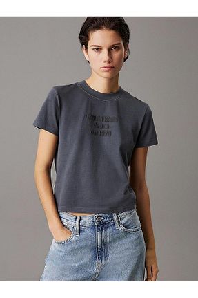 تیشرت مشکی زنانه رگولار Calvin Klein - کد 896036236