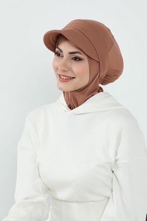 کلاه شنای حجاب قهوه ای زنانه Aisha