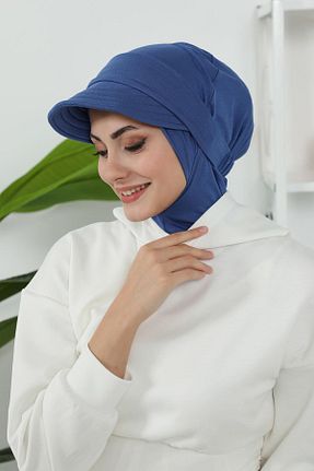 کلاه شنای حجاب سرمه ای زنانه Aisha