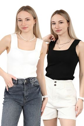 بلوز سفید زنانه ساده GİYSA - کد 896054010
