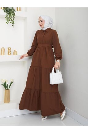 لباس قهوه ای زنانه بافتنی exxitcollection - کد 897261157