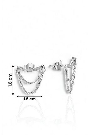 گوشواره نقره زنانه 925 عیار jelux silver - کد 869905038