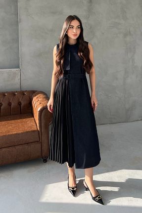 لباس سرمه ای زنانه بافتنی Seda Yalçın Atelier - کد 896096981