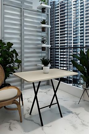 میز آشپزخانه سفید Suntalam NESU HOME - کد 896108852