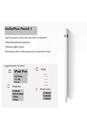 قلم تبلت سفید UnDePlus - کد 896470905