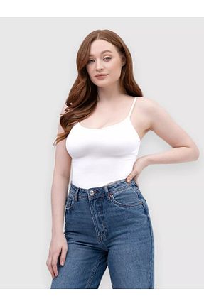 بلوز سفید زنانه ساده MİSTİRİK - کد 832818536