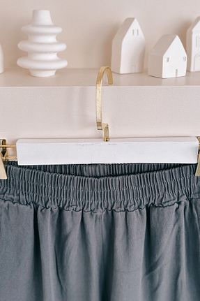 شلوار حجاب طوسی زنانه کتان ButikMoor - کد 896107449