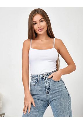 بادی سفید زنانه یقه مربعی MİSTİRİK - کد 860403507
