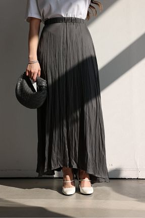 دامن طوسی زنانه ساتن Özge Özgenç - کد 896113948