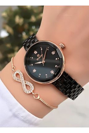 ساعت مچی مشکی زنانه 36-40 میلی متر Homies - کد 668622333