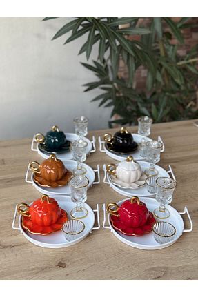 فنجان قهوه سفید 6 نفره HediyeKöşkü - کد 896124426