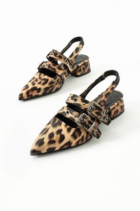 کفش پاشنه بلند کلاسیک قهوه ای زنانه چرم مصنوعی DUXAL SHOES - کد 896121594
