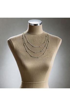 گردنبند استیل ( فولاد ) طوسی زنانه استیل (فولاد) MR - کد 896150414