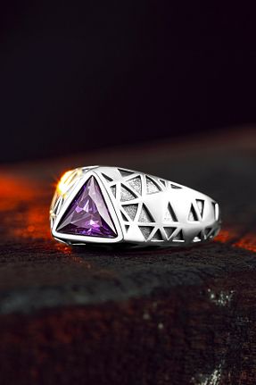 انگشتر نقره بنفش مردانه 925 عیار Ring Of The King - کد 896153629