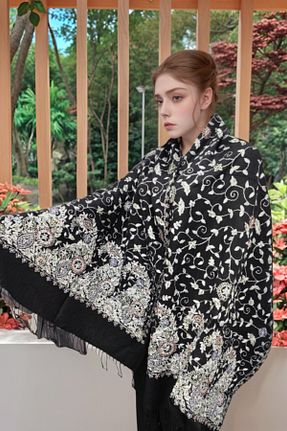 شال مشکی زنانه onliecraft - کد 896163316