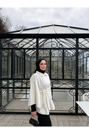 پانچو زنانه پنبه ای BYATEİLER - کد 896197701