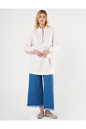 سوئیشرت حجاب نباتی زنانه بافتنی Kayra - کد 896217274