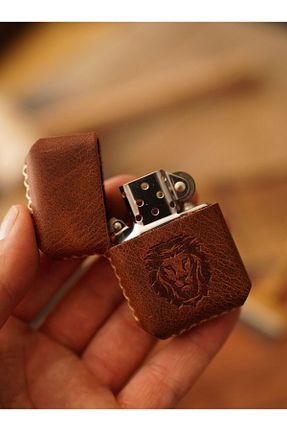 فندک بنزینی قهوه ای Atölye Çınar Leather Handmade - کد 334192151