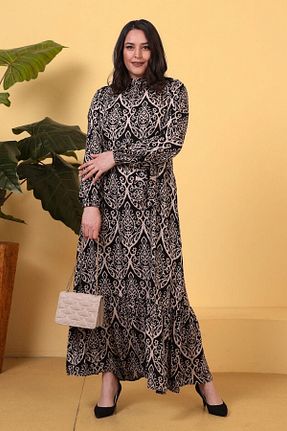 لباس حجاب طوسی زنانه سایز بزرگ Ferace - کد 732661498