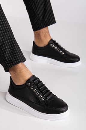 کفش اسنیکر مشکی مردانه بند دار BY ERG SHOES - کد 842712942