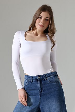 رکابی سفید زنانه یقه مربعی Endies - کد 896254193