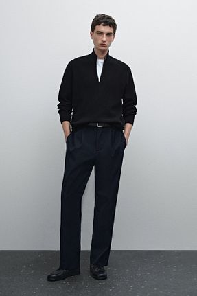 رویه سرمه ای مردانه پنبه ای Massimo Dutti - کد 891415018