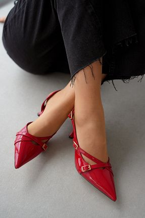 کفش مجلسی قرمز زنانه چرم مصنوعی selinshoes - کد 897463444
