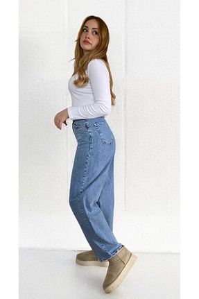 شلوار جین آبی زنانه رگولار MODA - کد 896312951