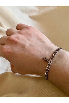 دستبند استیل (فولاد) متالیک زنانه استیل (فولاد) bijoux uniques - کد 896290836