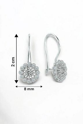 گوشواره نقره سفید مردانه 925 عیار jelux silver - کد 790188295
