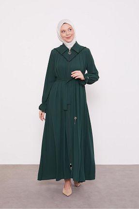 کلاه و ابایا سبز زنانه پنبه پلی استر Levidor - کد 896301798